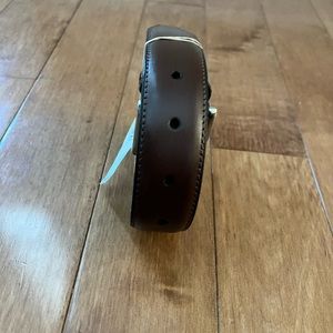 Haggar brown medium belt NWT